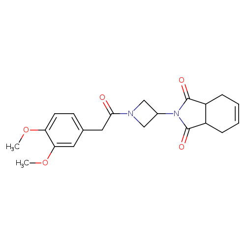 2-{1-[2-(3,4-dimethoxyphenyl)acetyl]azetidin-3-yl}-2,3,3a,4,7,7a-hexahydro-1H-isoindole-1,3-dione