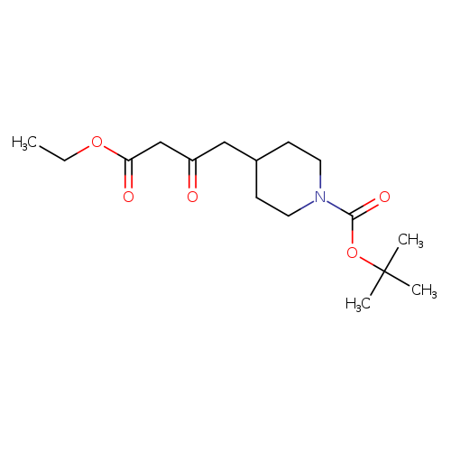 TERT-BUTYL 4-(3-(ETHOXYCARBONYL)-2-OXOPROPYL)PIPERIDINE-1-CARBOXYLATE