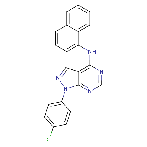 1-(4-chlorophenyl)-N-(naphthalen-1-yl)-1H-pyrazolo[3,4-d]pyrimidin-4-amine