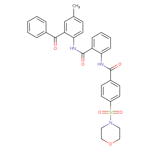 N-(2-benzoyl-4-methylphenyl)-2-[4-(morpholine-4-sulfonyl)benzamido]benzamide