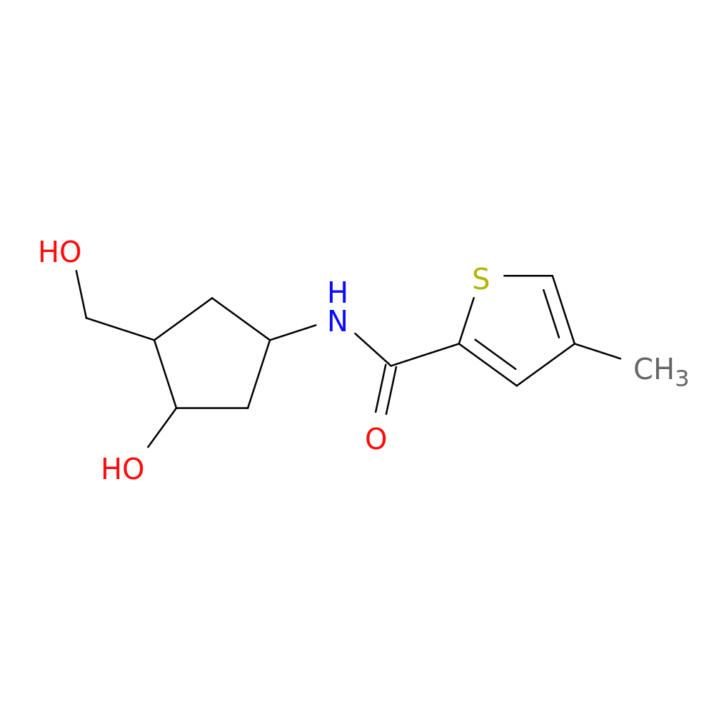 N-[3-hydroxy-4-(hydroxymethyl)cyclopentyl]-4-methylthiophene-2-carboxamide