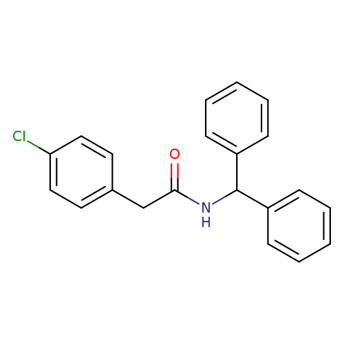 Benzeneacetamide, 4-chloro-N-(diphenylmethyl)-