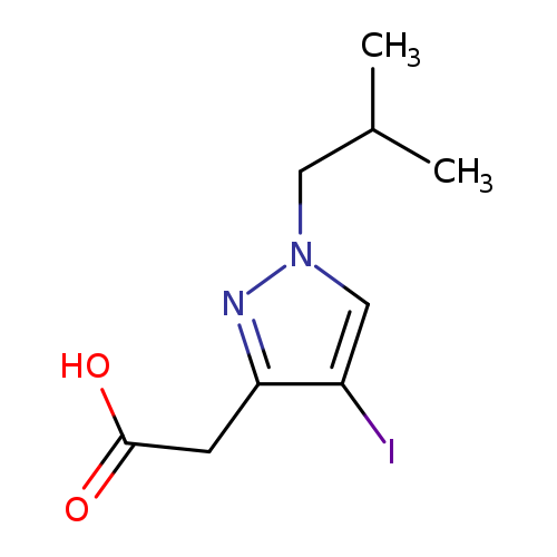 2-(4-Iodo-1-isobutyl-1H-pyrazol-3-yl)acetic acid