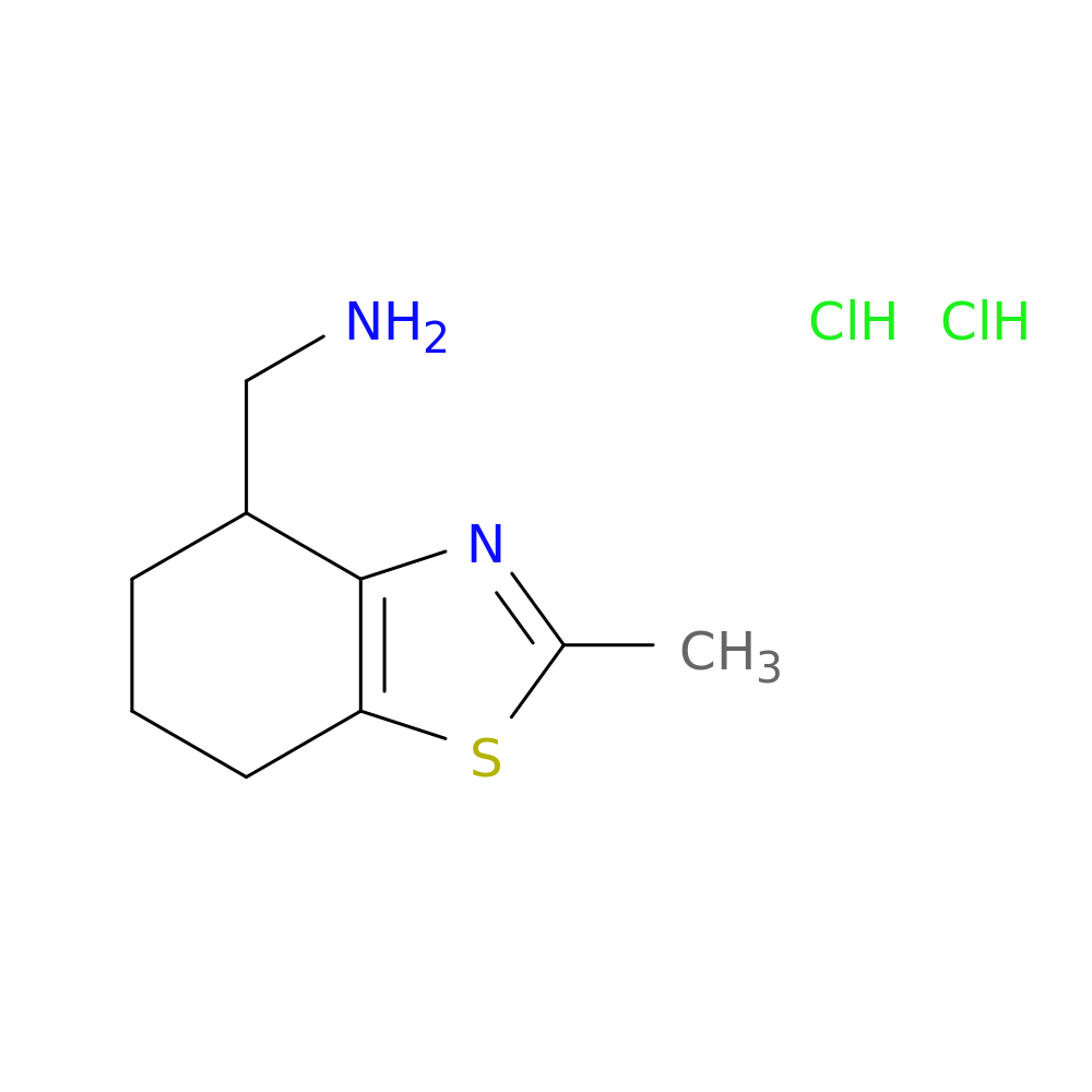 (2-methyl-4,5,6,7-tetrahydro-1,3-benzothiazol-4-yl)methanamine dihydrochloride