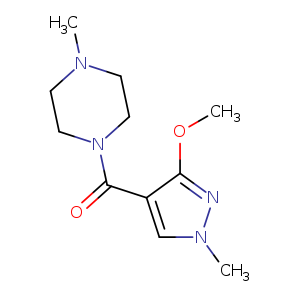 1-(3-methoxy-1-methyl-1H-pyrazole-4-carbonyl)-4-methylpiperazine