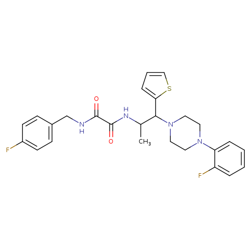 N'-[(4-fluorophenyl)methyl]-N-{1-[4-(2-fluorophenyl)piperazin-1-yl]-1-(thiophen-2-yl)propan-2-yl}ethanediamide