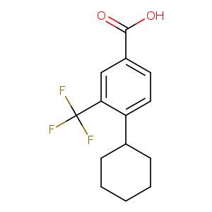 Benzoic acid, 4-cyclohexyl-3-(trifluoromethyl)-