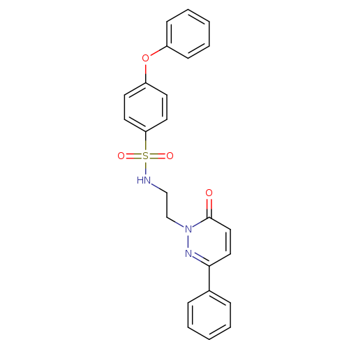 N-[2-(6-oxo-3-phenyl-1,6-dihydropyridazin-1-yl)ethyl]-4-phenoxybenzene-1-sulfonamide