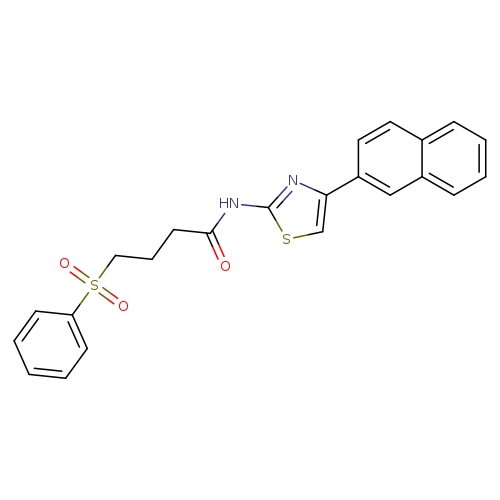 4-(benzenesulfonyl)-N-[4-(naphthalen-2-yl)-1,3-thiazol-2-yl]butanamide