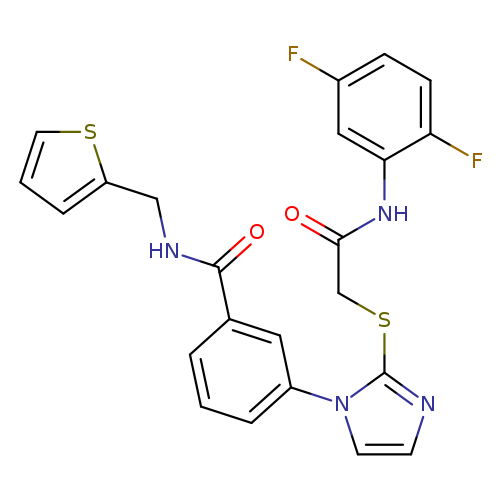 3-[2-({[(2,5-difluorophenyl)carbamoyl]methyl}sulfanyl)-1H-imidazol-1-yl]-N-[(thiophen-2-yl)methyl]benzamide