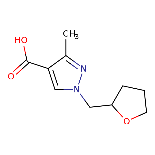 3-methyl-1-(oxolan-2-ylmethyl)-1Н-pyrazole-4-carboxylic acid