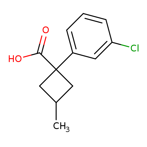 1-(3-chlorophenyl)-3-methylcyclobutane-1-carboxylic acid, Mixture of isomers