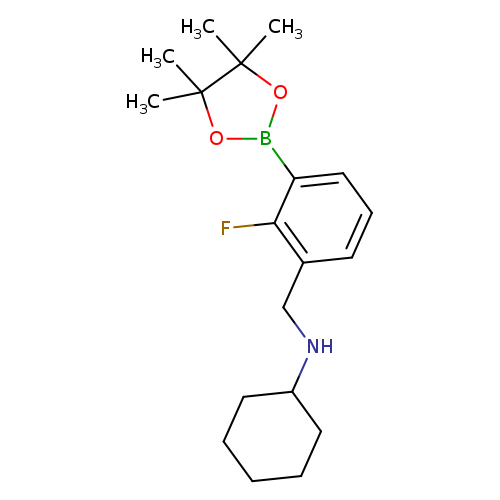 N-(2-Fluoro-3-(4,4,5,5-tetramethyl-1,3,2-dioxaborolan-2-yl)benzyl)cyclohexanamine