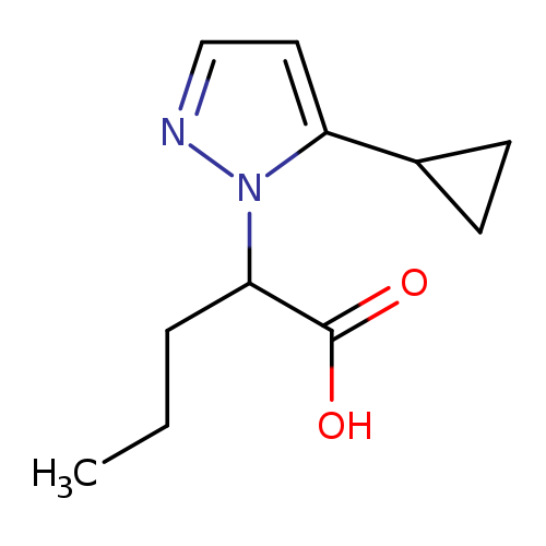 2-(5-cyclopropyl-1H-pyrazol-1-yl)pentanoicacid