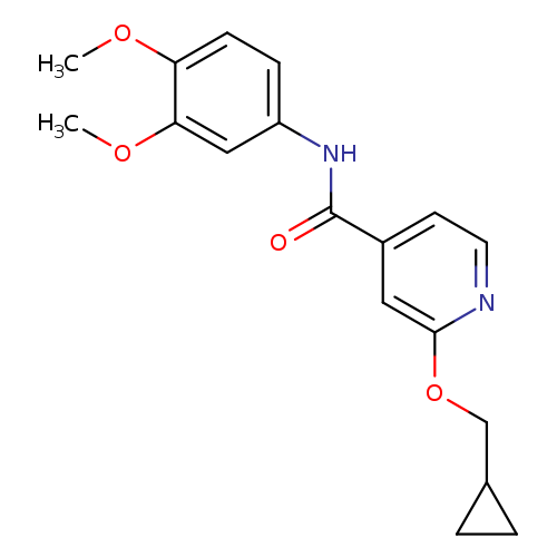 2-(cyclopropylmethoxy)-N-(3,4-dimethoxyphenyl)pyridine-4-carboxamide