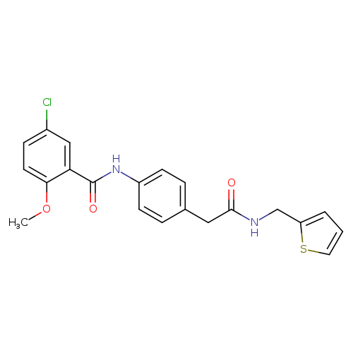 5-chloro-2-methoxy-N-[4-({[(thiophen-2-yl)methyl]carbamoyl}methyl)phenyl]benzamide