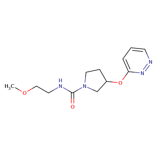 N-(2-methoxyethyl)-3-(pyridazin-3-yloxy)pyrrolidine-1-carboxamide