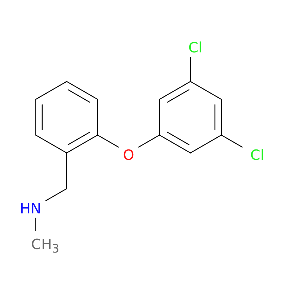 {[2-(3,5-dichlorophenoxy)phenyl]methyl}(methyl)amine