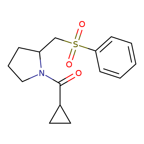 2-[(benzenesulfonyl)methyl]-1-cyclopropanecarbonylpyrrolidine