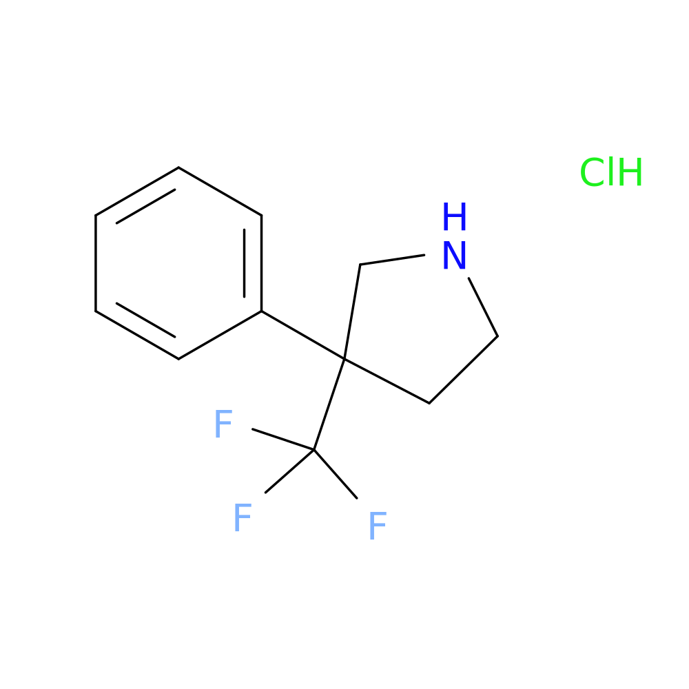 3-phenyl-3-(trifluoromethyl)pyrrolidine hydrochloride