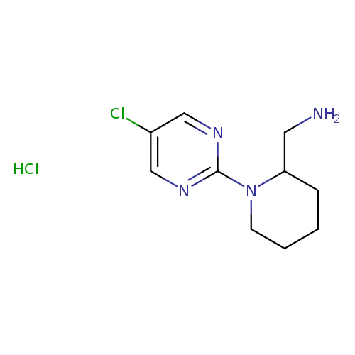 2-Piperidinemethanamine, 1-(5-chloro-2-pyrimidinyl)-, hydrochloride (1:1)
