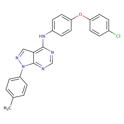 N-[4-(4-chlorophenoxy)phenyl]-1-(4-methylphenyl)-1H-pyrazolo[3,4-d]pyrimidin-4-amine