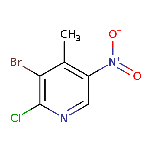 3-Bromo-2-chloro-4-methyl-5-nitropyridine