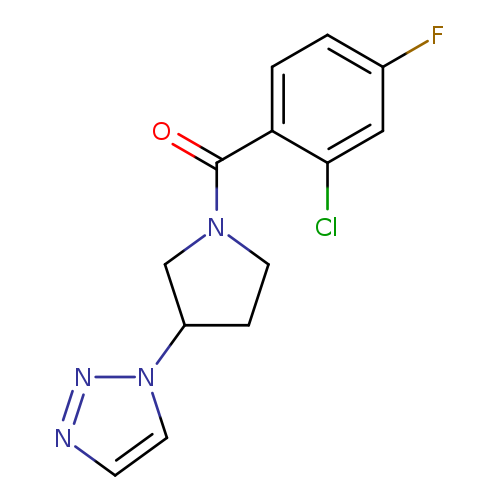 1-[1-(2-chloro-4-fluorobenzoyl)pyrrolidin-3-yl]-1H-1,2,3-triazole