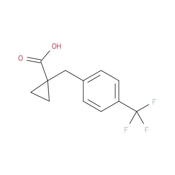 1-([4-(Trifluoromethyl)phenyl]methyl)cyclopropane-1-carboxylic acid