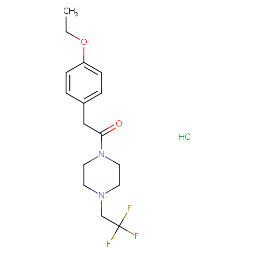 2-(4-ethoxyphenyl)-1-[4-(2,2,2-trifluoroethyl)piperazin-1-yl]ethan-1-one hydrochloride