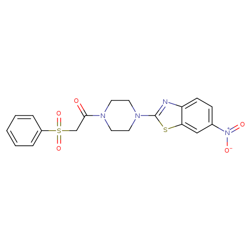 2-(benzenesulfonyl)-1-[4-(6-nitro-1,3-benzothiazol-2-yl)piperazin-1-yl]ethan-1-one