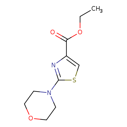 4-Thiazolecarboxylic acid, 2-(4-morpholinyl)-, ethyl ester