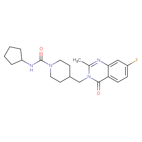 N-cyclopentyl-4-[(7-fluoro-2-methyl-4-oxo-3,4-dihydroquinazolin-3-yl)methyl]piperidine-1-carboxamide