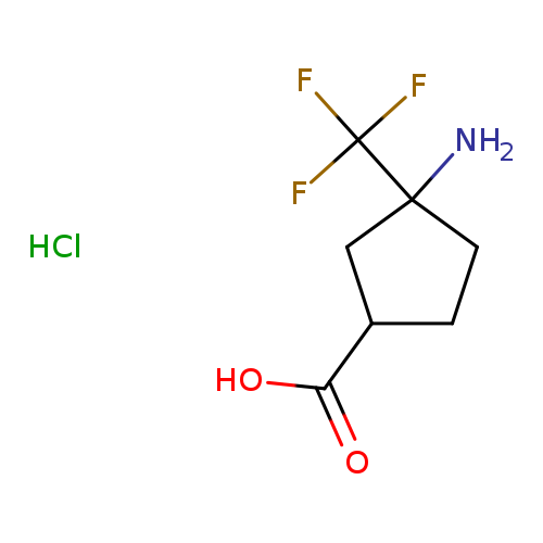 3-amino-3-(trifluoromethyl)cyclopentane-1-carboxylicacidhydrochloride,Mixtureofdiastereomers