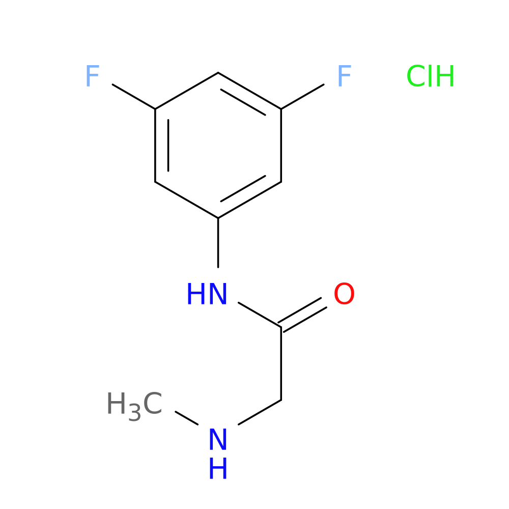 N-(3,5-difluorophenyl)-2-(methylamino)acetamide hydrochloride