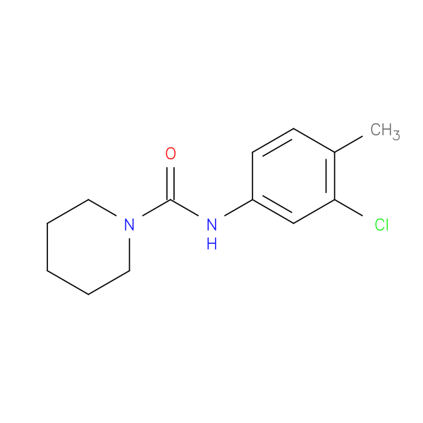 1-Piperidinecarboxamide, N-(3-chloro-4-methylphenyl)-
