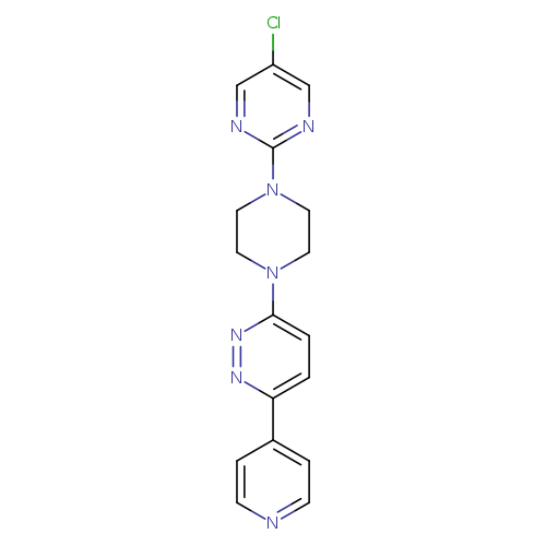 3-[4-(5-chloropyrimidin-2-yl)piperazin-1-yl]-6-(pyridin-4-yl)pyridazine