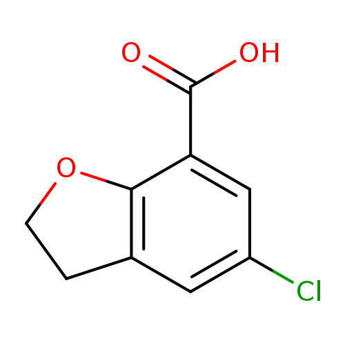 7-Benzofurancarboxylic acid, 5-chloro-2,3-dihydro-