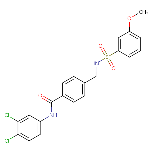 N-(3,4-dichlorophenyl)-4-[(3-methoxybenzenesulfonamido)methyl]benzamide