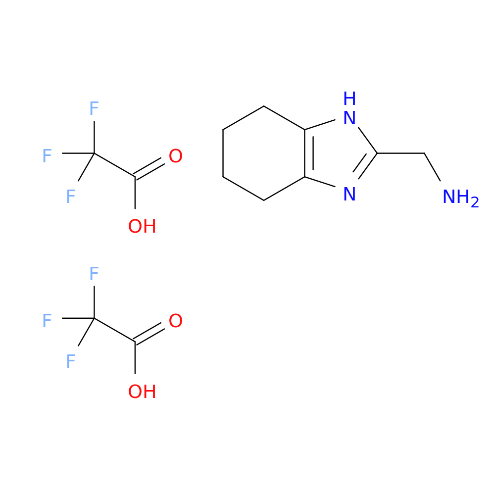 4,5,6,7-tetrahydro-1h-1,3-benzodiazol-2-ylmethanamine bis(trifluoroacetic acid)