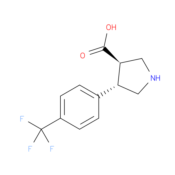 (3R,4S)-4-(4-(TRIFLUOROMETHYL)PHENYL)PYRROLIDINE-3-CARBOXYLIC ACID
