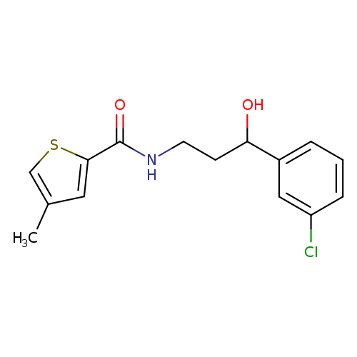 N-[3-(3-chlorophenyl)-3-hydroxypropyl]-4-methylthiophene-2-carboxamide