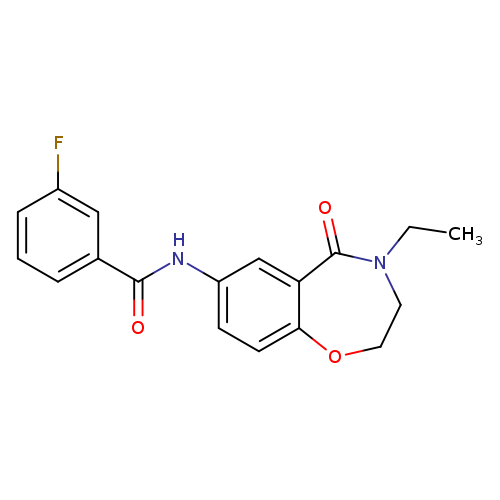 N-(4-ethyl-5-oxo-2,3,4,5-tetrahydro-1,4-benzoxazepin-7-yl)-3-fluorobenzamide