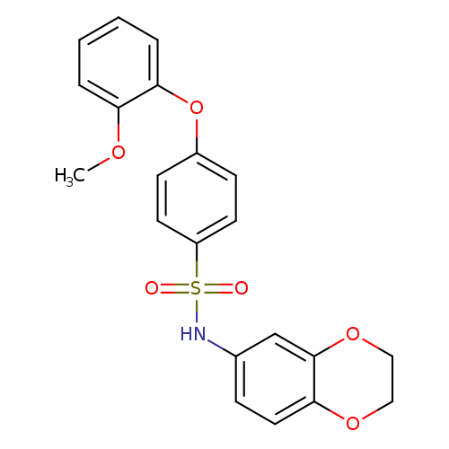 N-(2,3-dihydro-1,4-benzodioxin-6-yl)-4-(2-methoxyphenoxy)benzene-1-sulfonamide