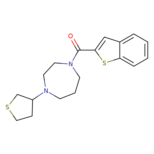 1-(1-benzothiophene-2-carbonyl)-4-(thiolan-3-yl)-1,4-diazepane