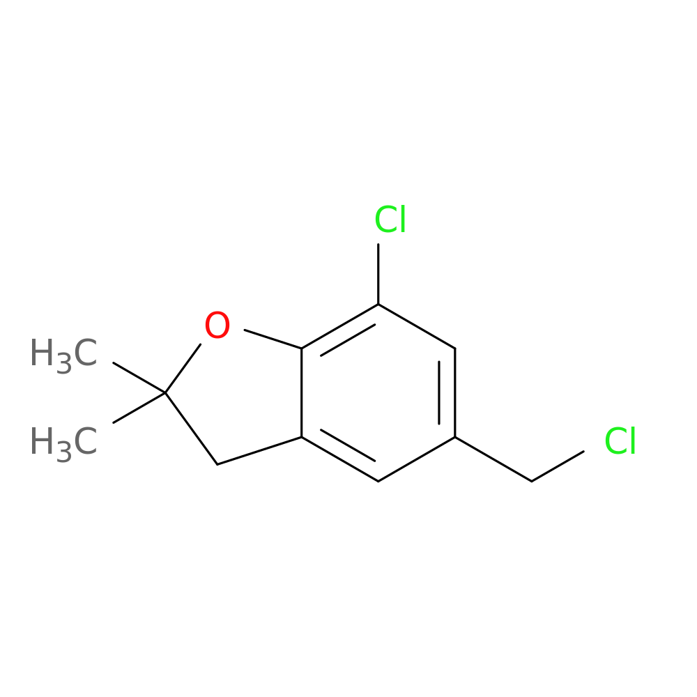 7-chloro-5-(chloromethyl)-2,2-dimethyl-2,3-dihydro-1-benzofuran