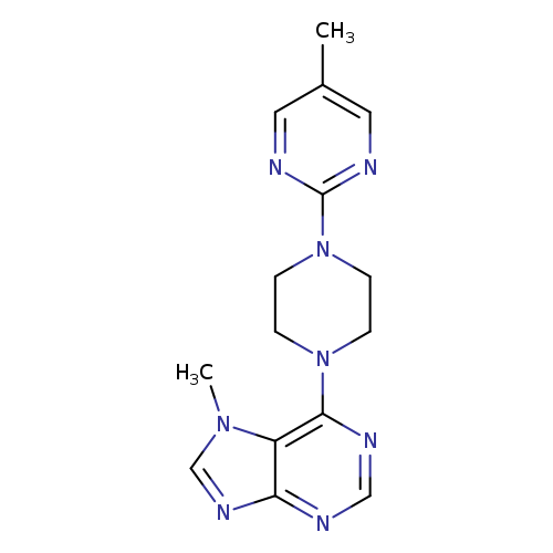 7-methyl-6-[4-(5-methylpyrimidin-2-yl)piperazin-1-yl]-7H-purine