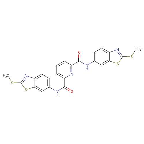 N2,N6-bis[2-(methylsulfanyl)-1,3-benzothiazol-6-yl]pyridine-2,6-dicarboxamide