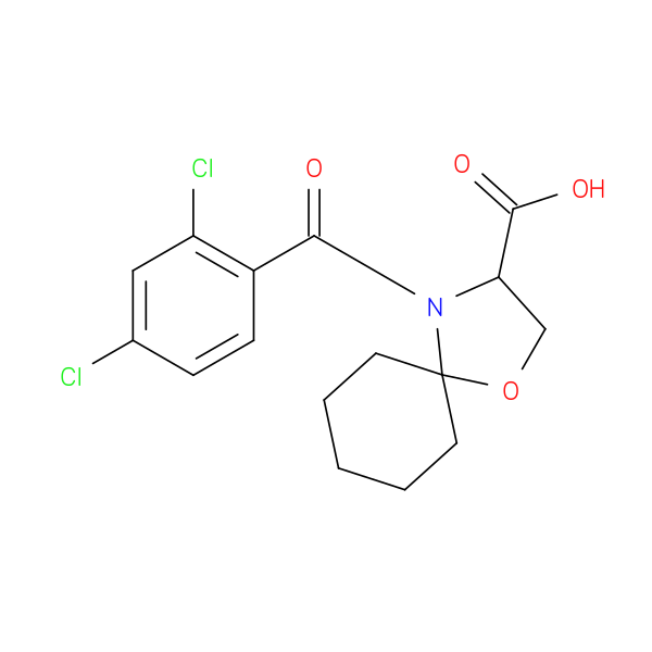 4-(2,4-dichlorobenzoyl)-1-oxa-4-azaspiro[4.5]decane-3-carboxylic acid