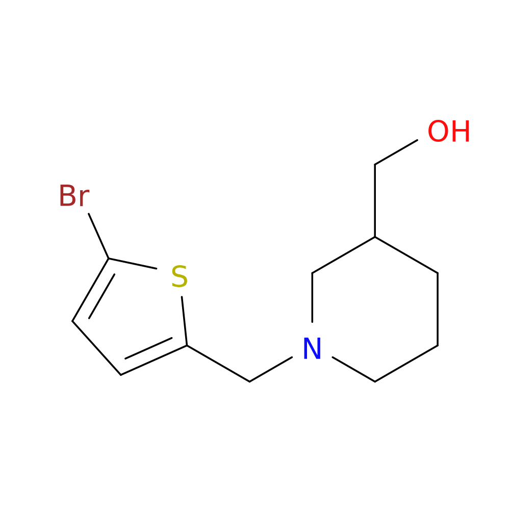 (1-[(5-Bromothiophen-2-yl)methyl]piperidin-3-yl)methanol